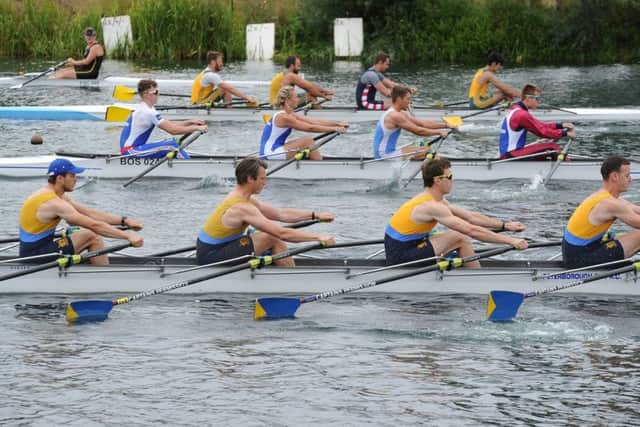 Action from one of the fours races.