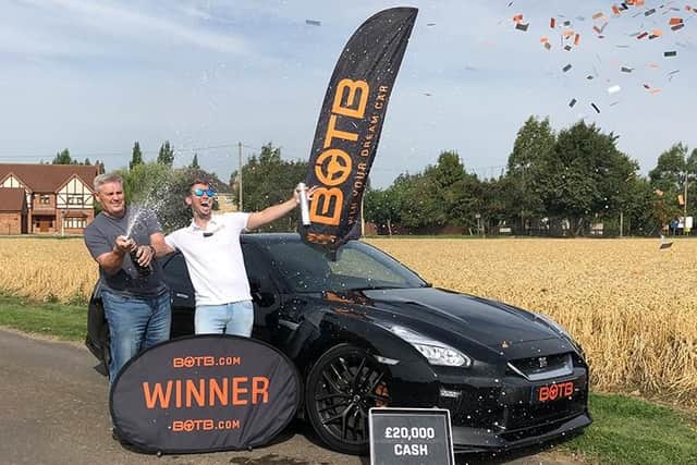 Andy Pegler, scooping his dream car worth 85,000 through supercar competition BOTB