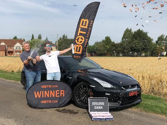 Andy Pegler, scooping his dream car worth 85,000 through supercar competition BOTB