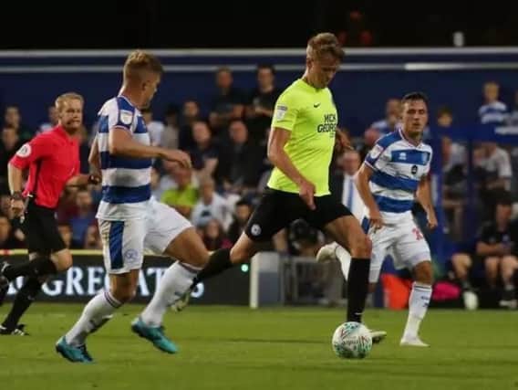 Action from Peterborough United's match at QPR on Tuesday night