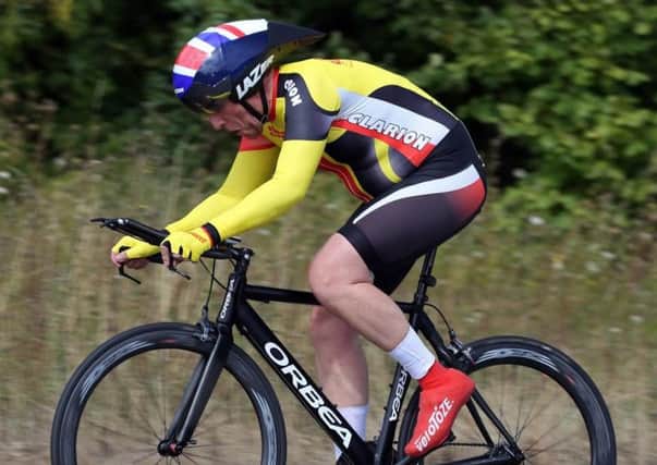 Steve Clarke in action at the ECCA 10-mile time trial.