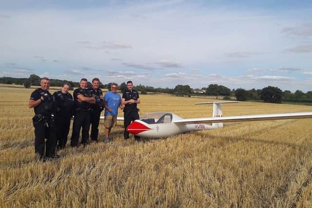 Officers and the pilot