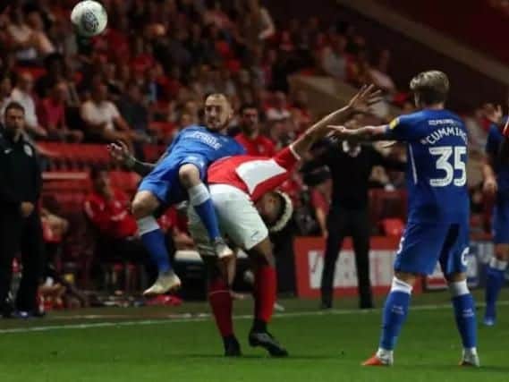 Marcus Maddison in action for Peterborough United at Charlton last night