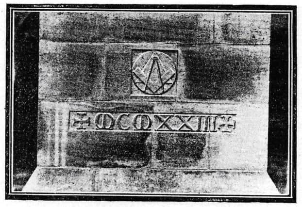 Original photos of the inscriptions on the buttress, which can still be seen today