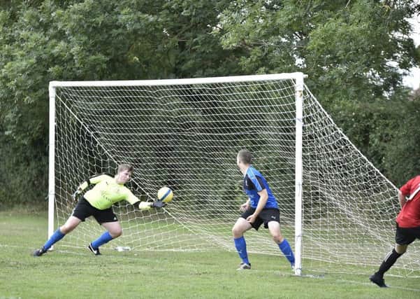 Action from the Division Two game between Cardea and Ketton Reserves which Cardea won 6-4.