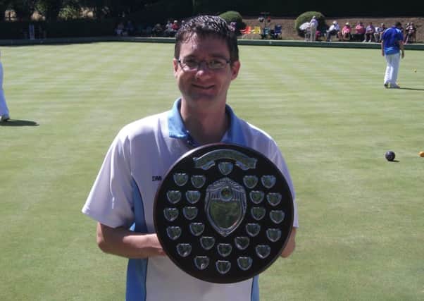 Adam Warrington won the men's two-bowl singles.
