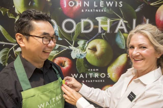 Edward, partner of nine years, and Suzanne, a partner for 33yrs at John Lewis & Partners.