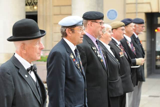 Red Ensign day service and flag raising outside the Town Hall. EMN-180309-131304009