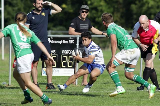 Franco Perticaro in action for the Lions against Wharfedale. Picture: Mick Sutterby