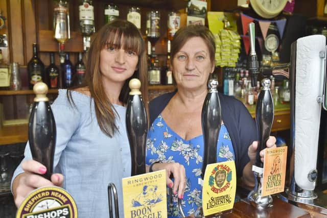 Carly Peachey and Therese Gallacher at The Lime Tree pub, Paston Lane. EMN-180709-091433009