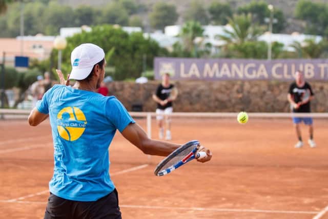 Tennis at La Manga.