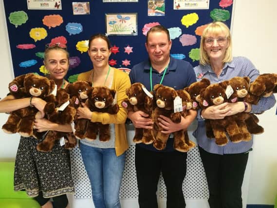 Staff with the teddies