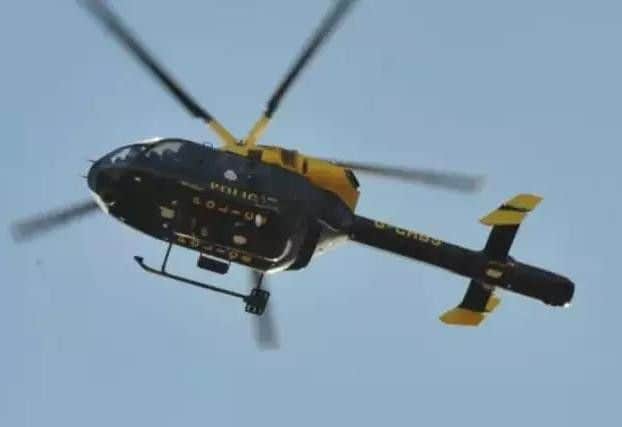 This is why the police helicopter was up over Bourne