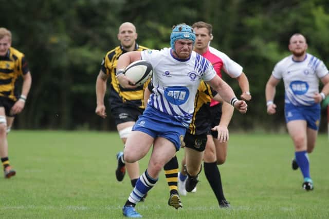 Jack Askham on the charge for the Lions. Picture: Mick Sutterby
