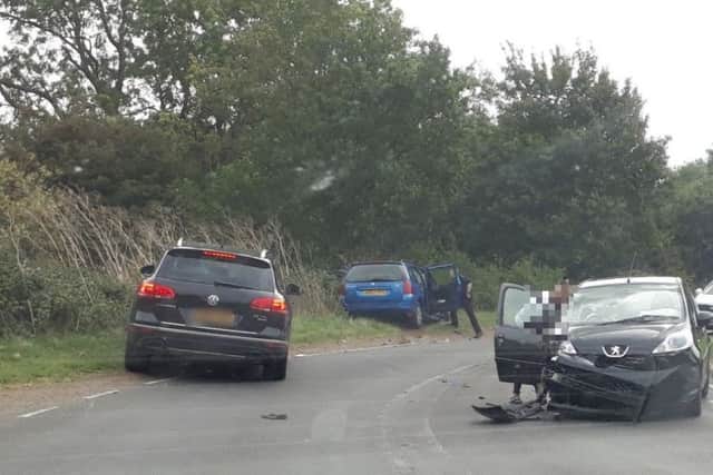 The scene of the collision. Photo: George Cole