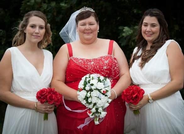 Jill on her wedding day