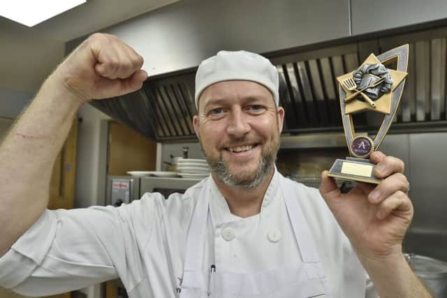Anchor Chef of the Year Rob Devonshire at Clayburn Court care home. EMN-181109-171230009
