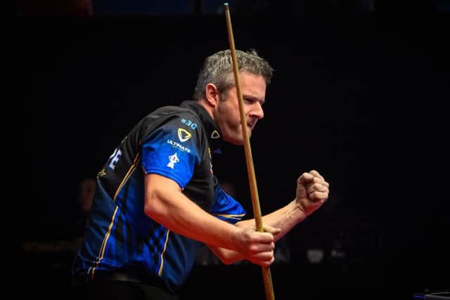 Mark Gray in Mosconi Cup action.