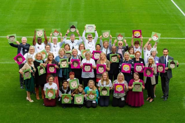 The launch of the Team Cambridgeshire fostering campaign at the Abbey Stadium in Cambridge. Photo: Terry Harris