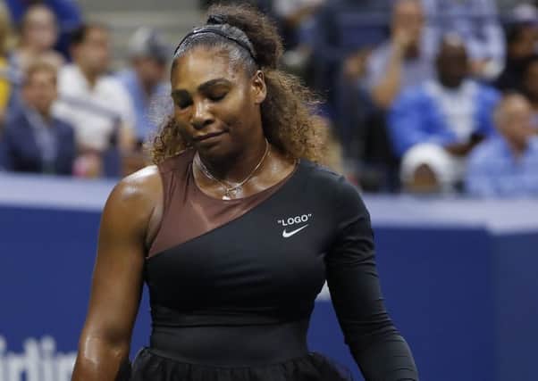 Serena Willams during the US Open Tennis Final.