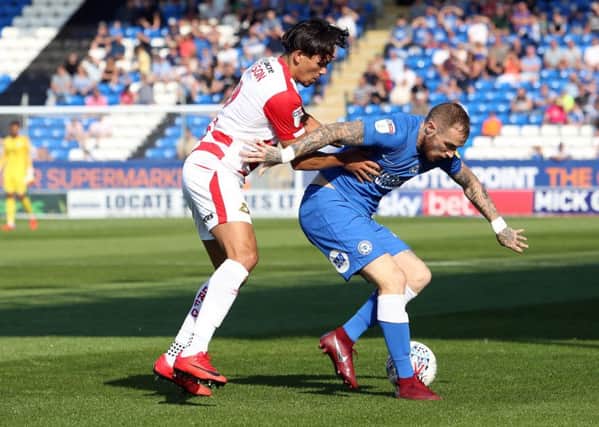 Marcus Maddison (right) could start for Posh against Portsmouth.