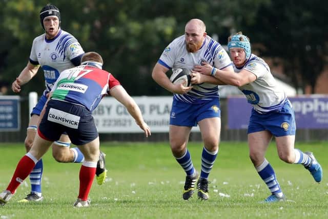 Charley Robinson on the charge for the Lions against  Hull Ionians. Picture: Mick Sutterby