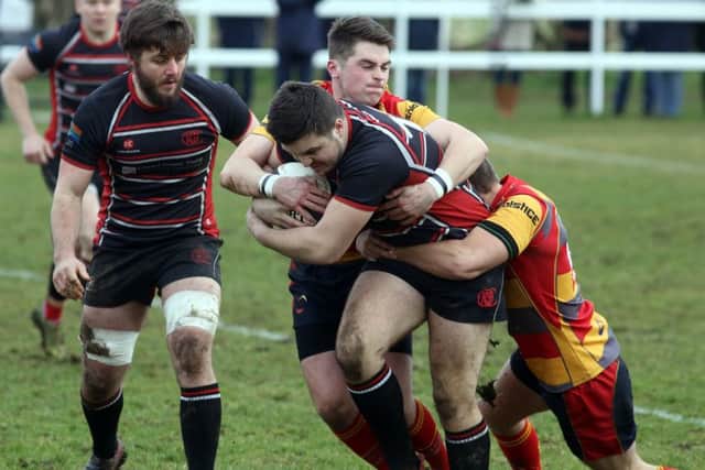 Action from the last Oundle v Borough clash.