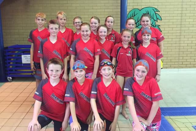 The Deepings squad before taking to the water in the Junior Fenland League.