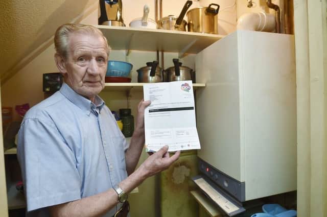 Peter Wells (78) of Orton Brimbles who had problems with a boiler repair. EMN-180919-152514009