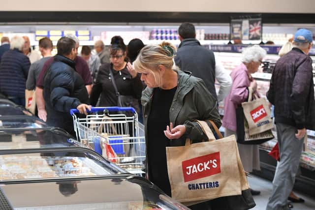 Shoppers in the new Jack's store in Chatteris.