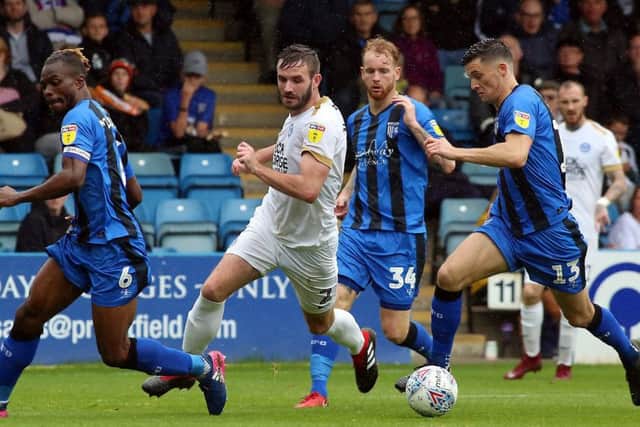 Jason Naismith in action for Posh at Gillingham. Photo: Joe Dent/theposh.com.