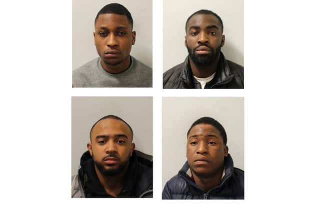 Samuel Awoyera (top left) Jodeci Ofulue (top right) Rashayne Hunter, (bottom left) and Sherif Isiaka (bottom right)