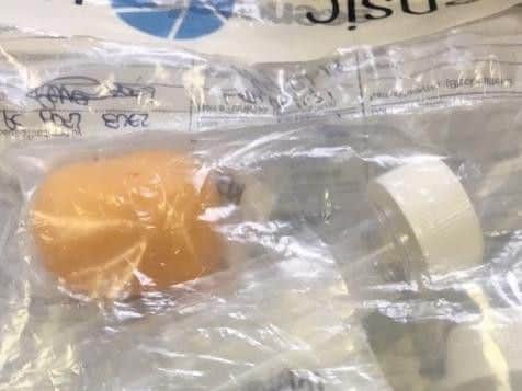The drugs were found in Kinder Eggs