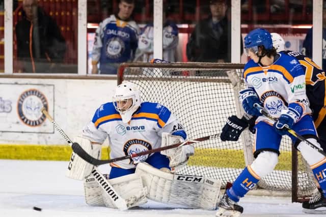 Netminder Jordan Marr was in outstanding form for Phantoms last weekend. Photo: Tom Scott.