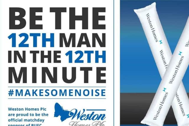 The Posh promotional poster courtesy of Weston Homes.