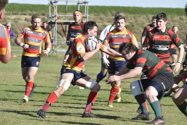 Zak McClure on the charge for Borough against Paviors. Picture: David Lowndes