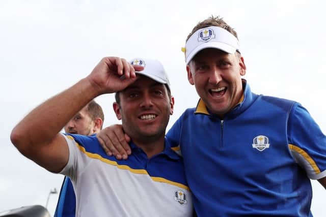 Ryder Cup heroes Francesco Molinari (left) and Ian Poulter.