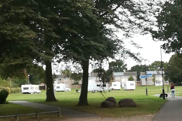 Travellers on Westwood Park