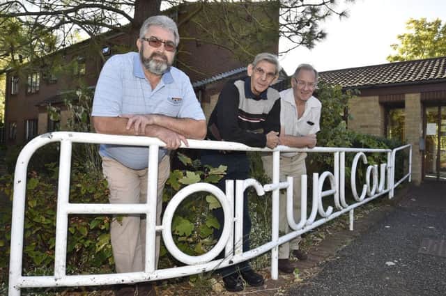 Andrew Bye, John Kendall and Alan Hill at Hartwell Court