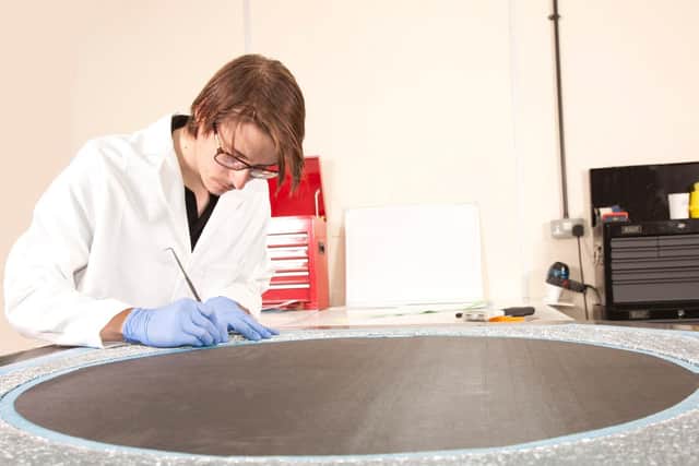 Work in progress at.Codem Composites.