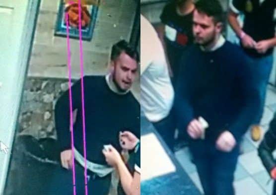CCTV images of the man police wish speak to