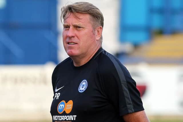 Posh assistant manager Paul Raynor.