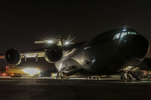An RAF C-17 Globemaster