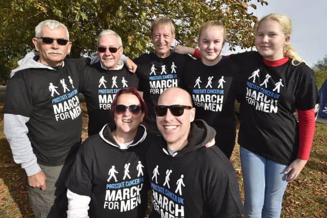 March for Men charity walk at Ferry Meadows.
the Hornsby family and friends EMN-180810-122944009