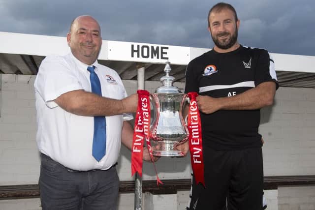 Confident Yaxley boss Andrew Furnell (right).