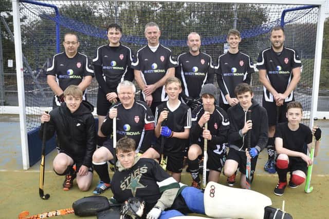 Bourne Deeping sixths before a 6-2 win over City of Peterborough sixths. Photo: David Lowndes.