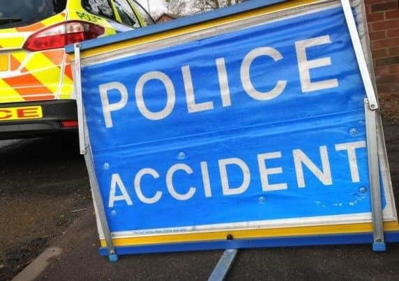 Police accident sign