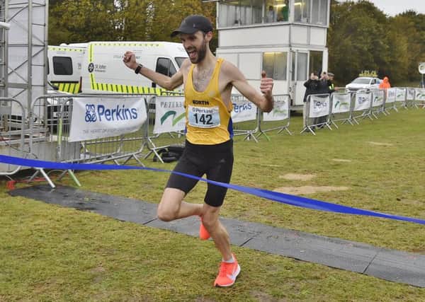 Lucian Allison wins the 2018 Great Eastern Run. Picture: David Lowndes