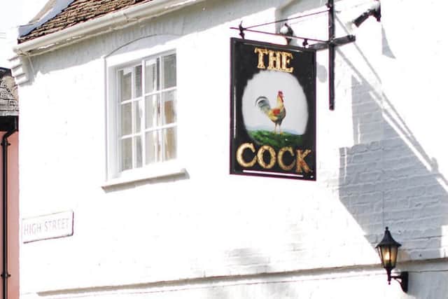 Brad Barnes dines at The Cock in Hemingford Grey, Huntingdon.