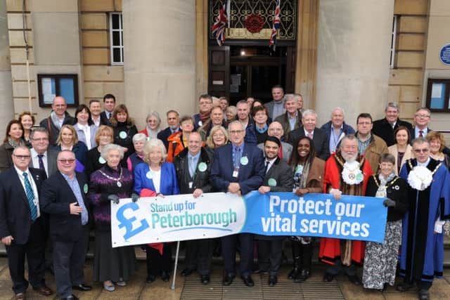 Stand Up for Peterborough campaign at the Town Hall EMN-171120-160910009